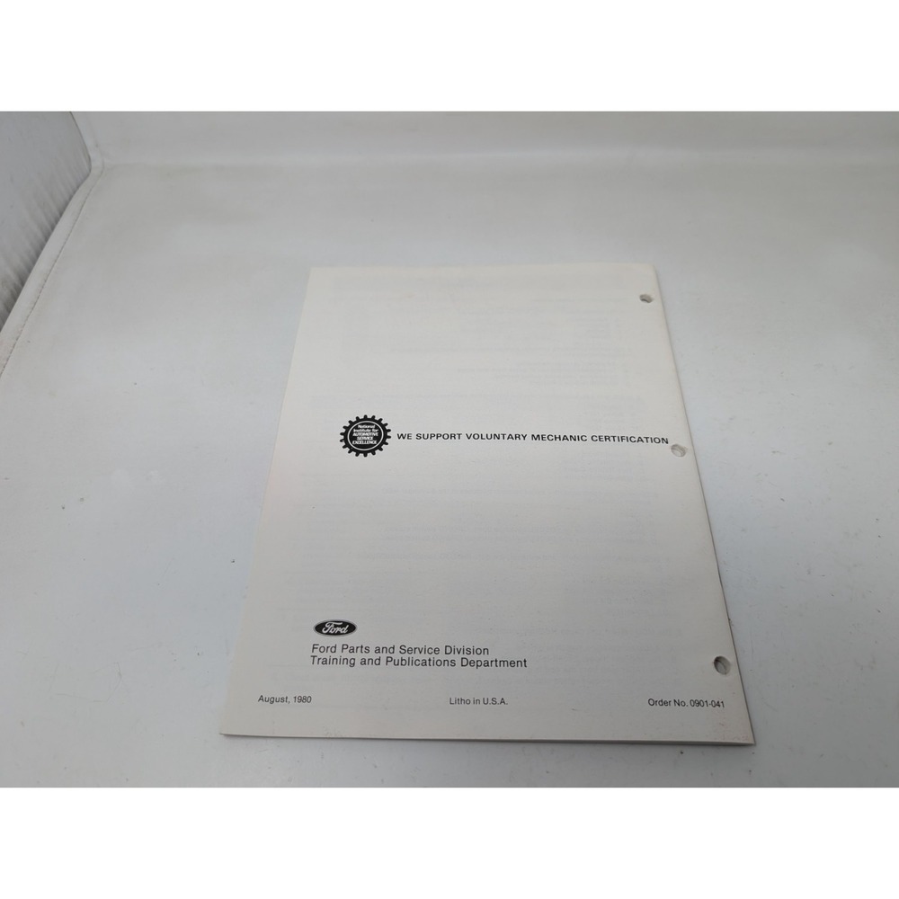 1981 Ford Microprocessor Control Units Training Service Guide Manual Book‎ - Picture 2 of 14